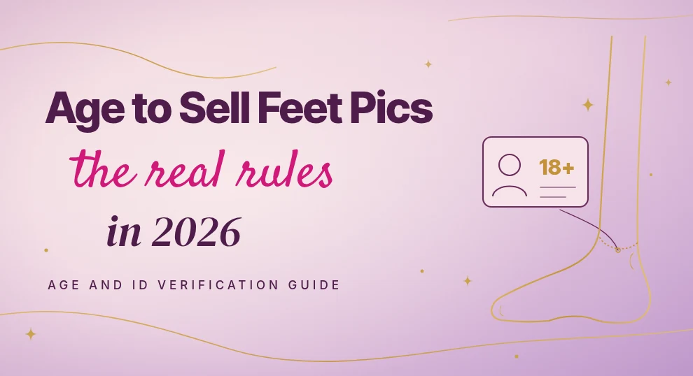 How old do you have to be to sell feet pics in 2026